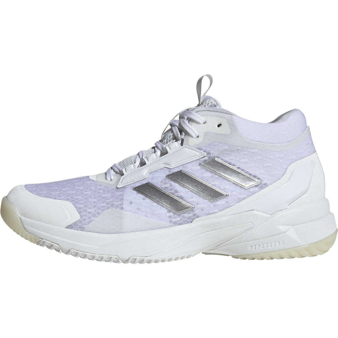 adidas crazyflight 6 Mid blanc argent