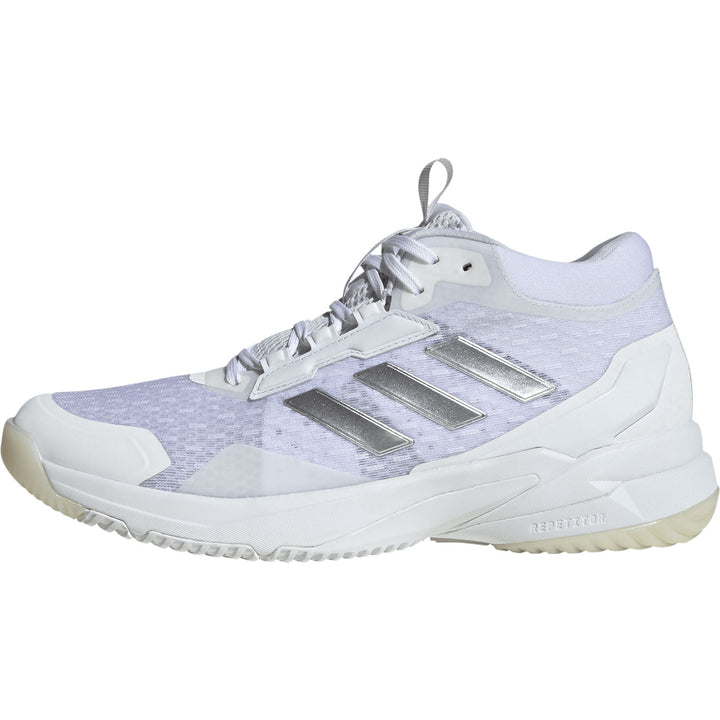 adidas crazyflight 6 Mid blanc argent