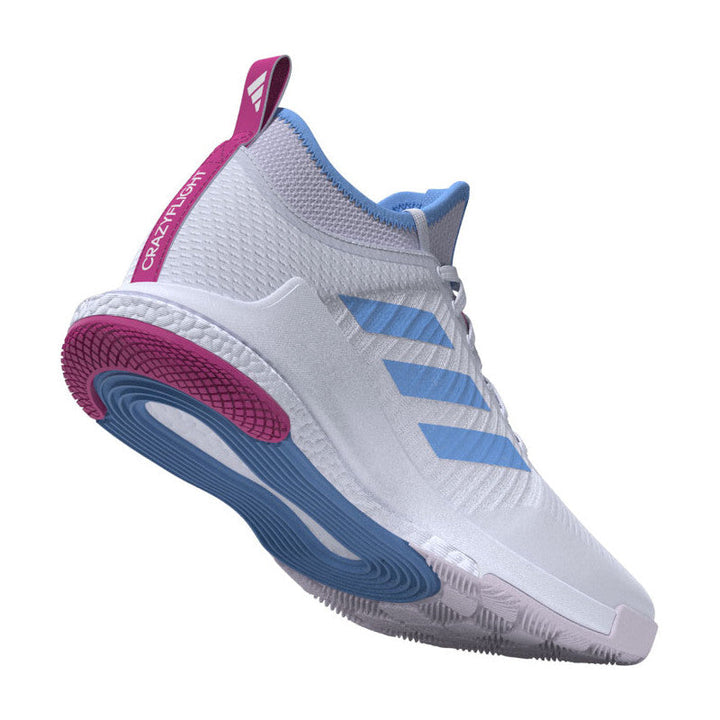 adidas crazyflight mid femme blanc bleu rose