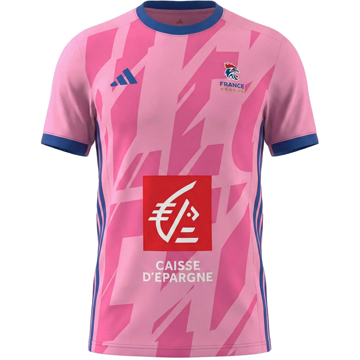 adidas maillot equipe de france handball ffhb rose homme 6 etoiles 2026