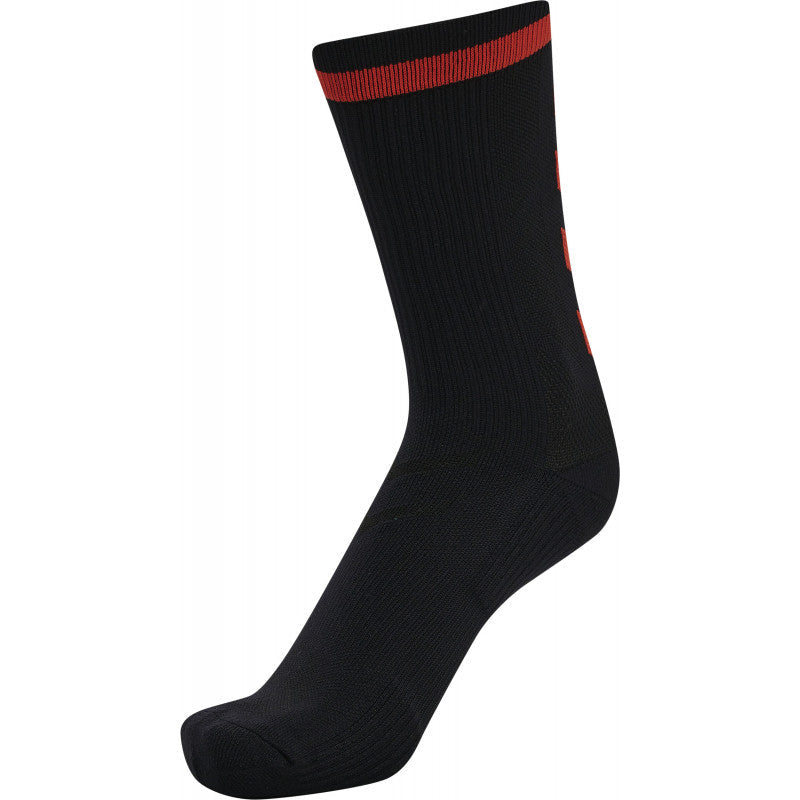 chaussettes hummel elite noir rouge