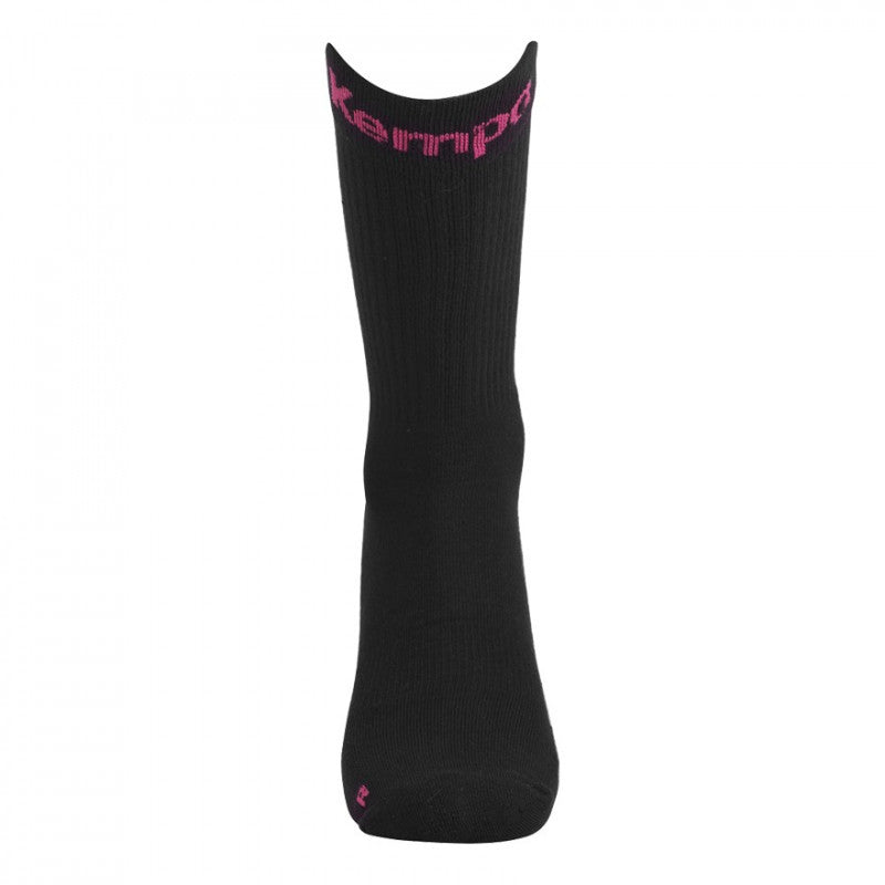 chaussettes kempa noir / rose fuchsia