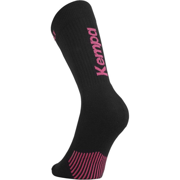 chaussettes kempa noir / rose fuchsia