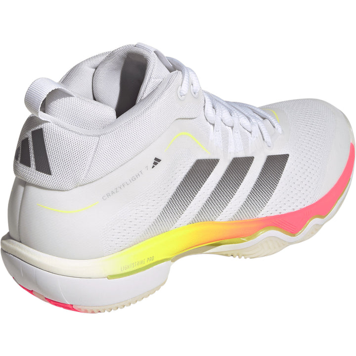 Adidas Crazyflight 7 Mid Blanc Argent Multicolore