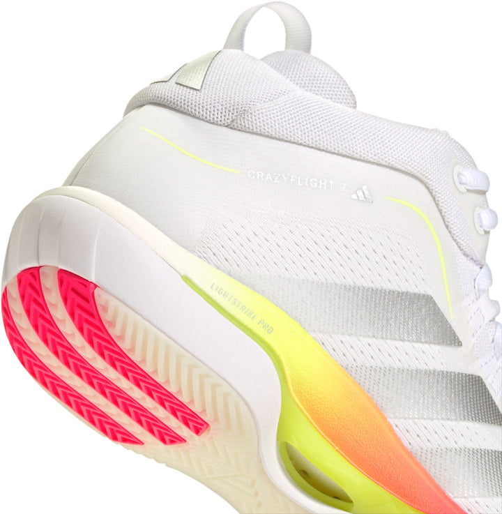 Adidas Crazyflight 7 Mid Femme Blanc Argent Multicolore