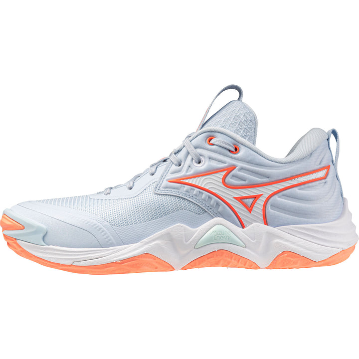 Mizuno Wave Momentum Elite Gris Ciel Corail