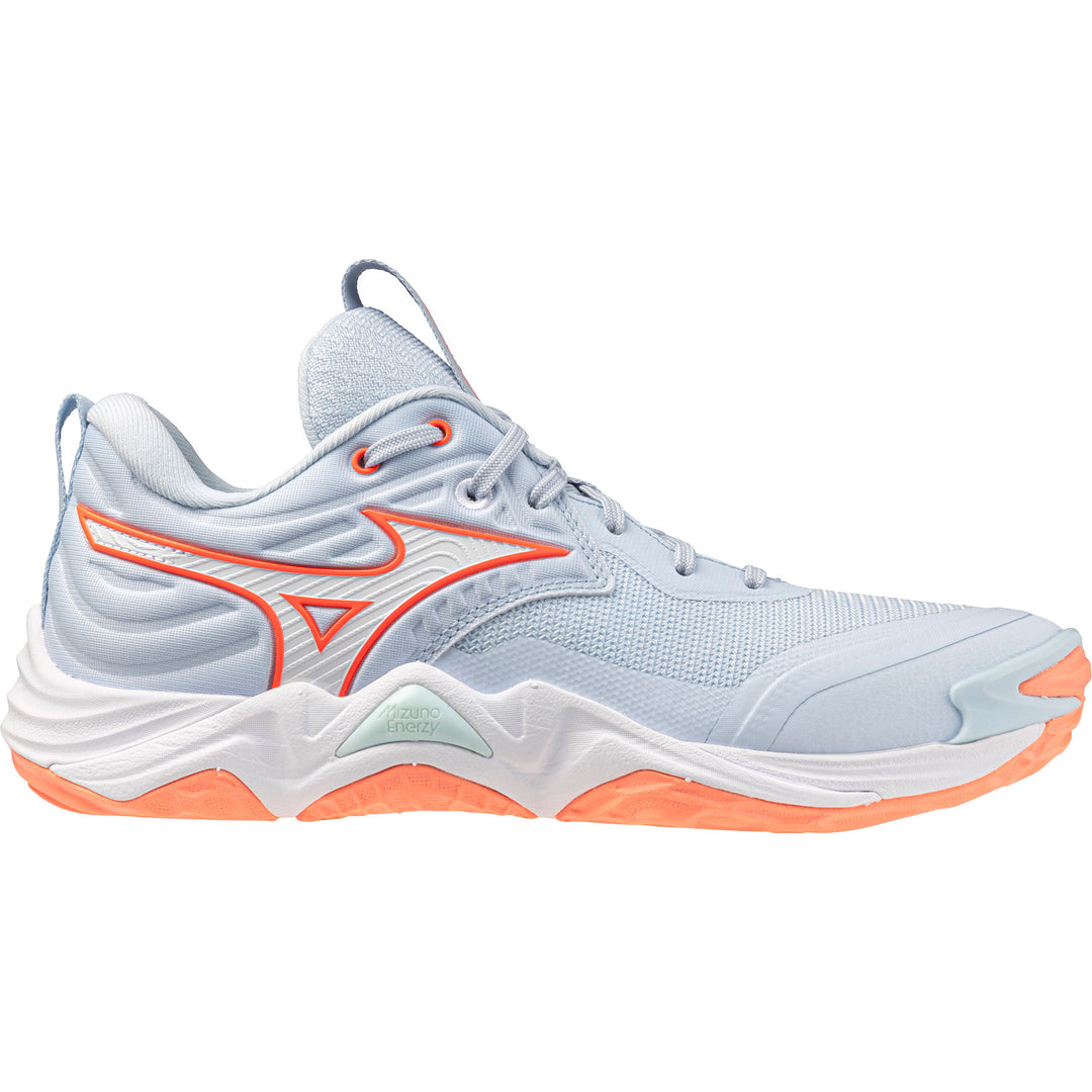 Mizuno Wave Momentum Elite Gris Ciel Corail