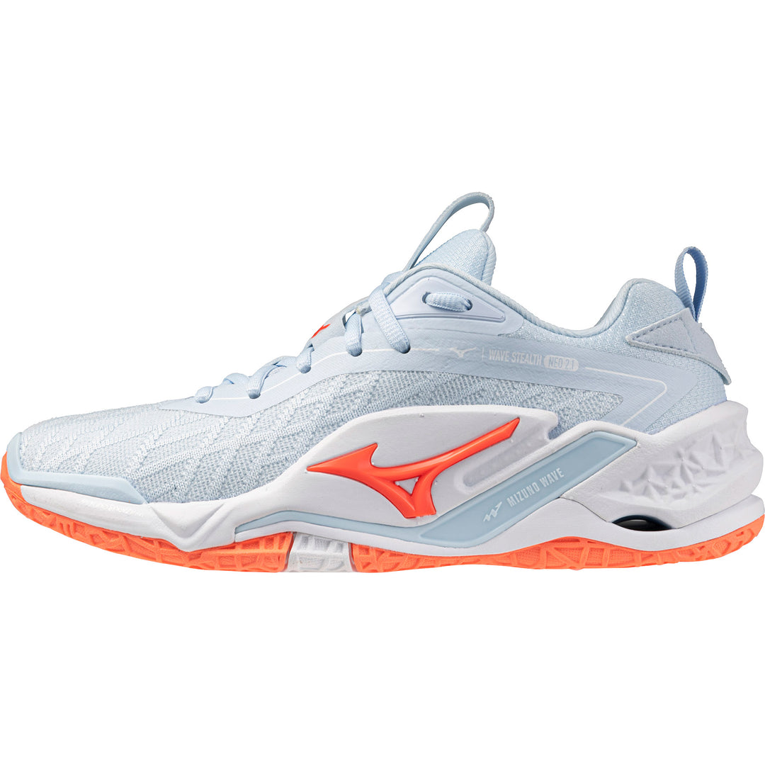 Mizuno Wave Stealth Neo 2.1 Bleu Ciel Corail