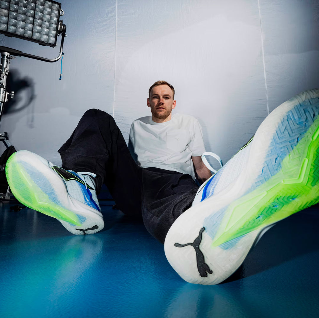 Puma Accelerate Nitro SQD 5 Bleu Ciel Vert