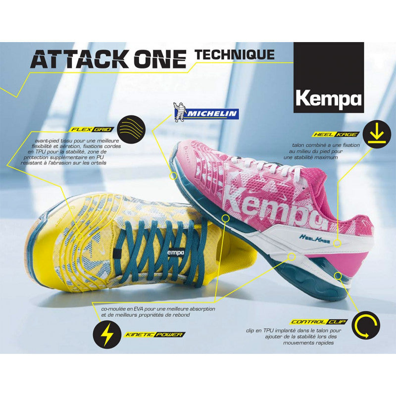 chaussures handball kempa attack two Vert