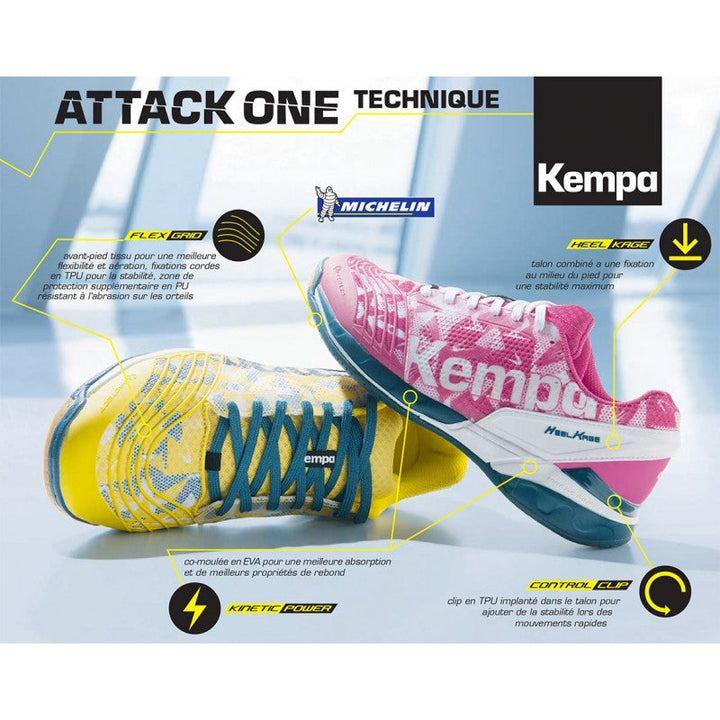 chaussures handball kempa attack two Vert