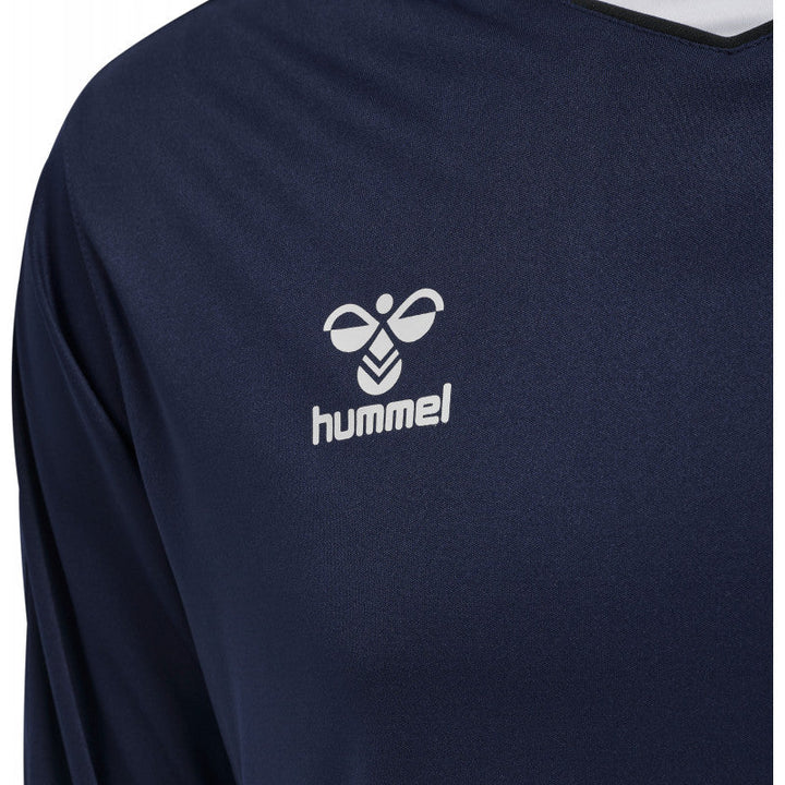 hummel maillot handball marine blanc hmlcore XK manches longues
