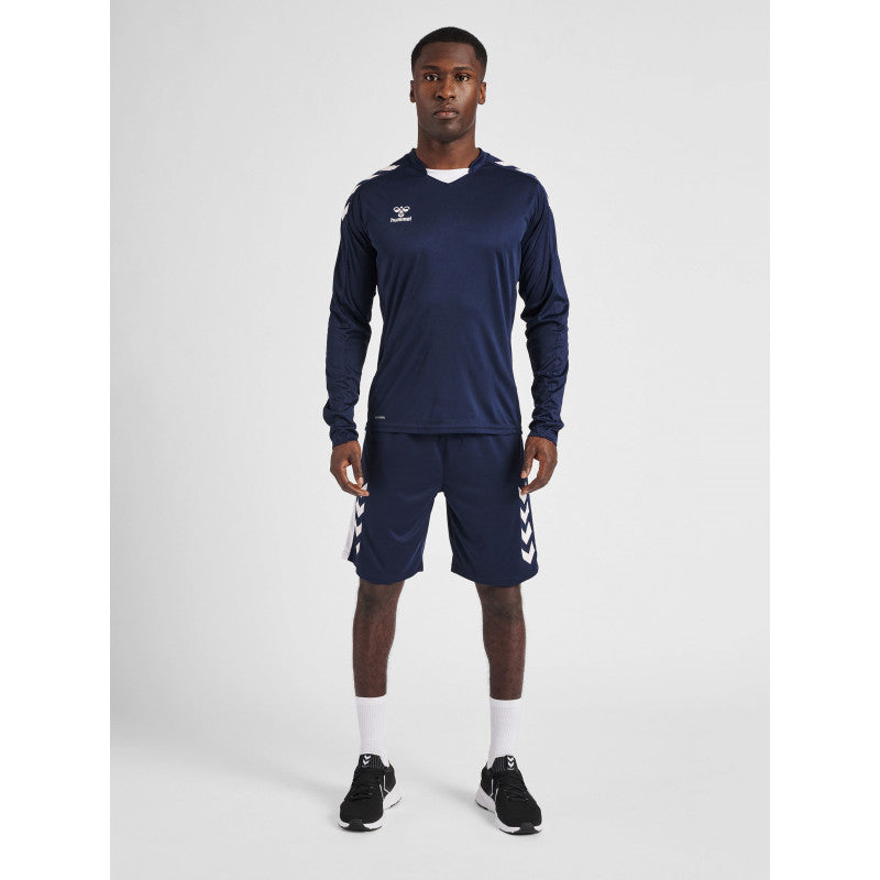 hummel maillot handball marine blanc hmlcore XK manches longues