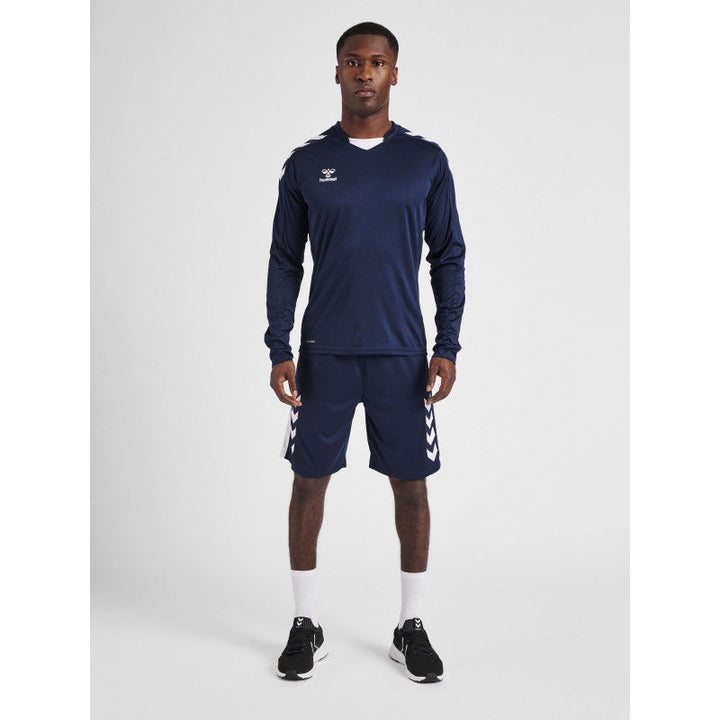 hummel maillot handball marine blanc hmlcore XK manches longues
