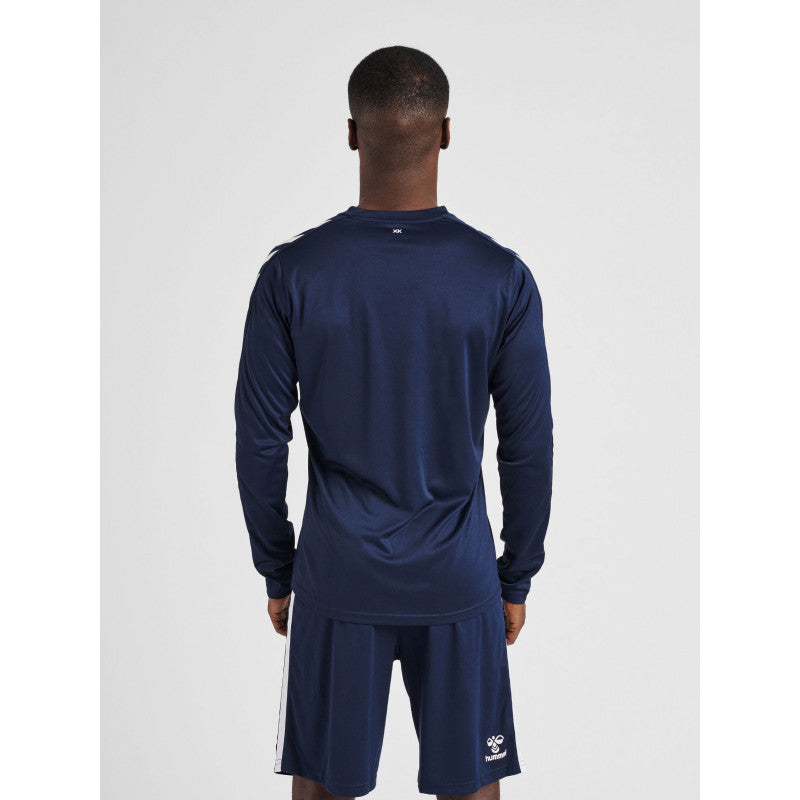 hummel maillot handball marine blanc hmlcore XK manches longues