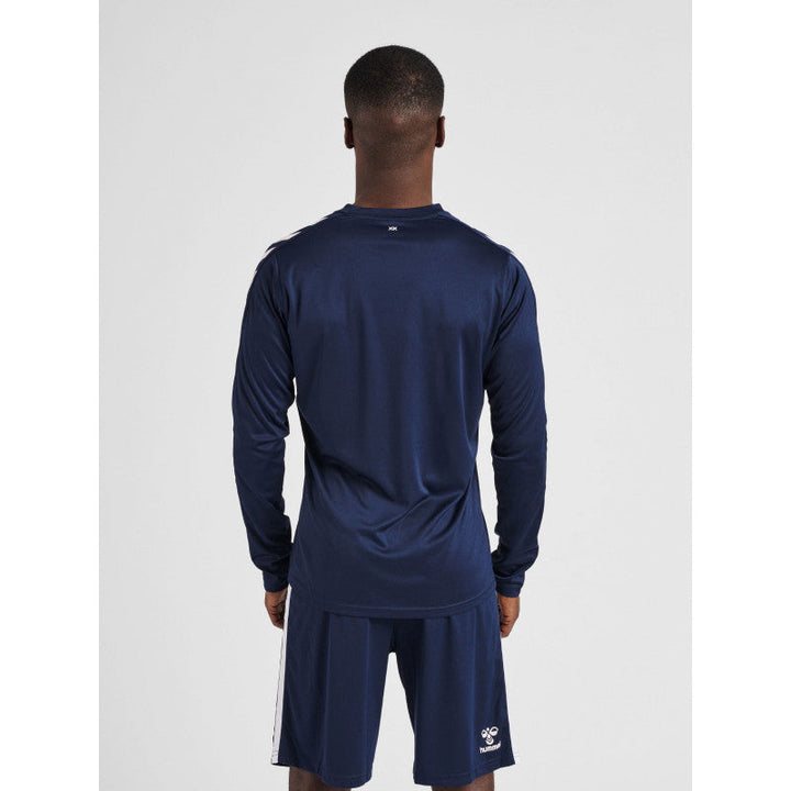 hummel maillot handball marine blanc hmlcore XK manches longues