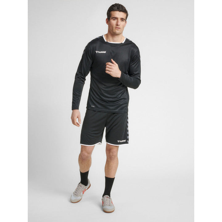 hummel maillot manches longues hmlauthentic poly noir blanc