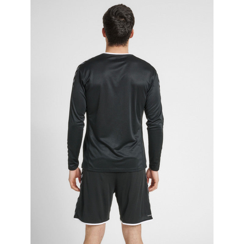 hummel maillot manches longues hmlauthentic poly noir blanc