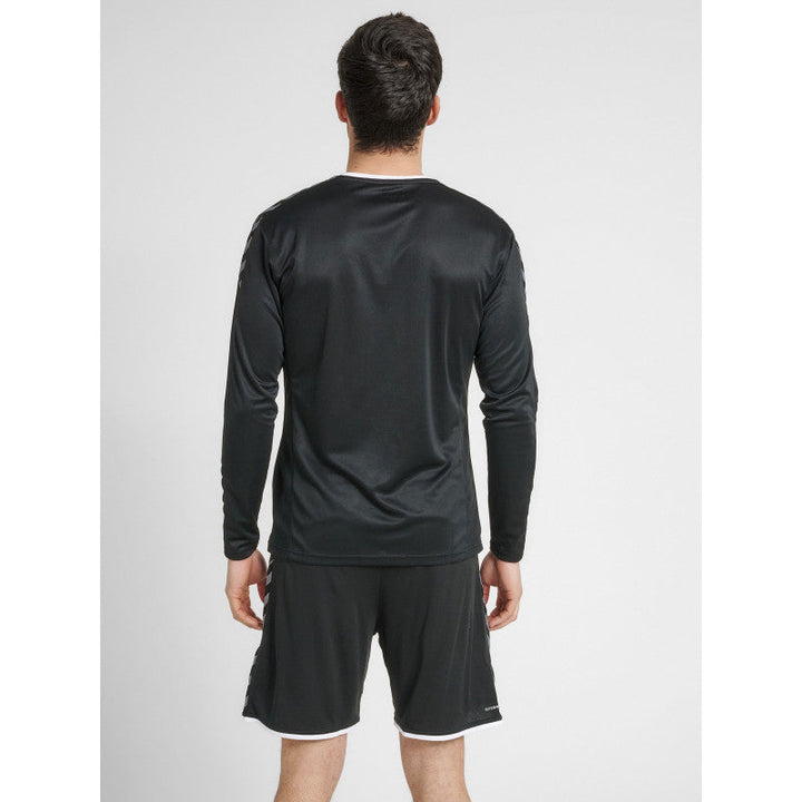 hummel maillot manches longues hmlauthentic poly noir blanc