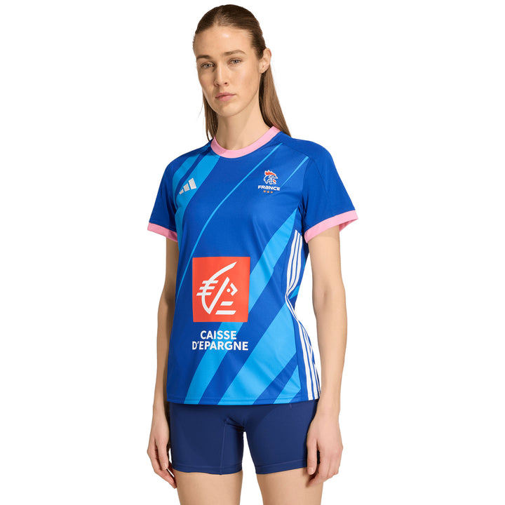 maillot ffhb equipe de france 2026 bleu femme