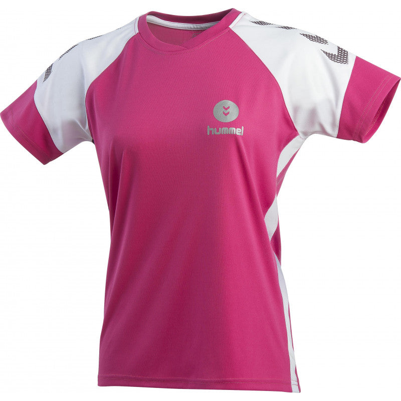 maillot hummel femme rose blanc gris Trophy 2019