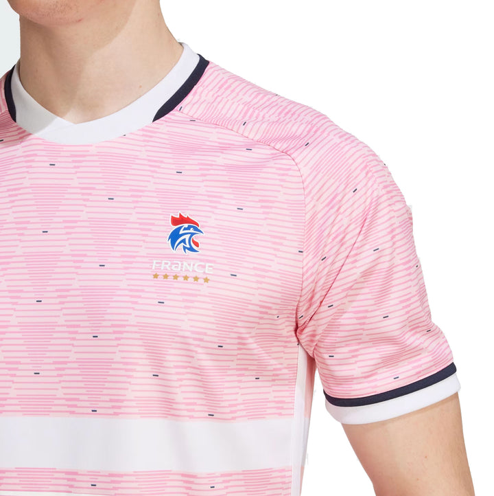 maillot rose equipe de france handball 2025 6 etoiles