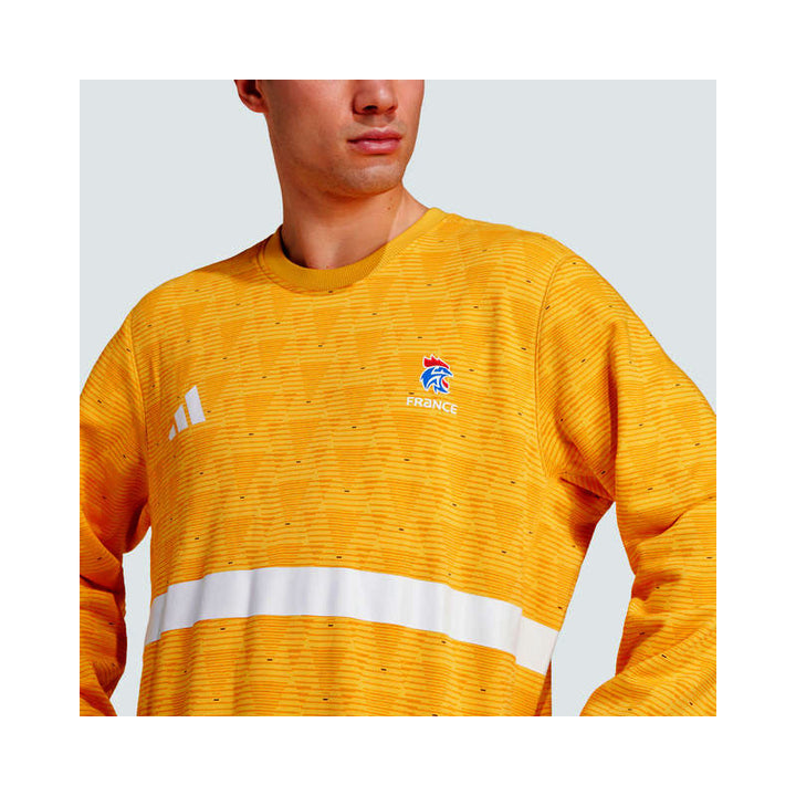 maillot sweat gardien equipe france jaune