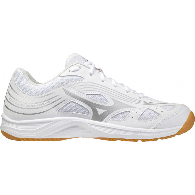 mizuno cyclone speed 3 blanc gris femme