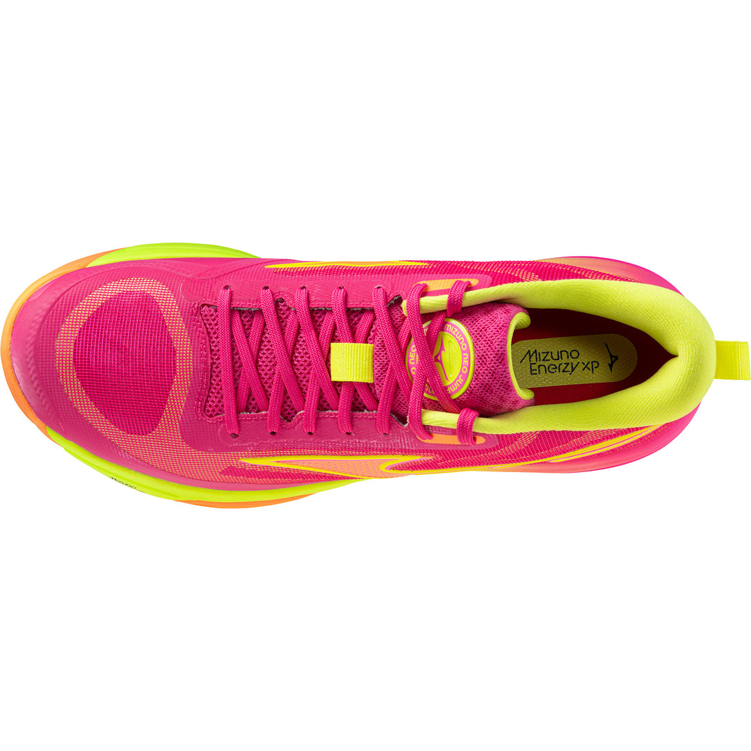 Chaussures de Handball Mizuno Neo Jump - Rose Fuchsia & Jaune Fluo