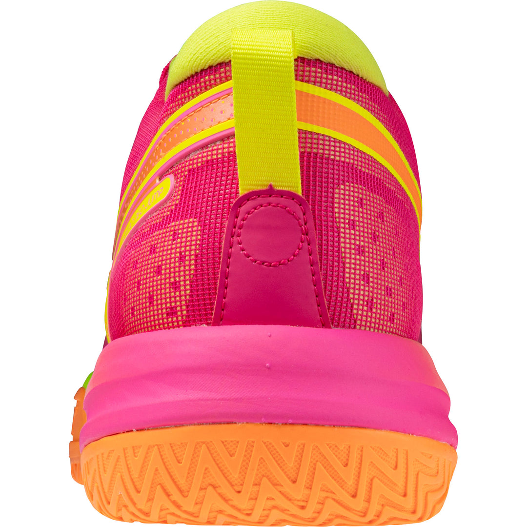 Chaussures de Handball Mizuno Neo Jump - Rose Fuchsia & Jaune Fluo