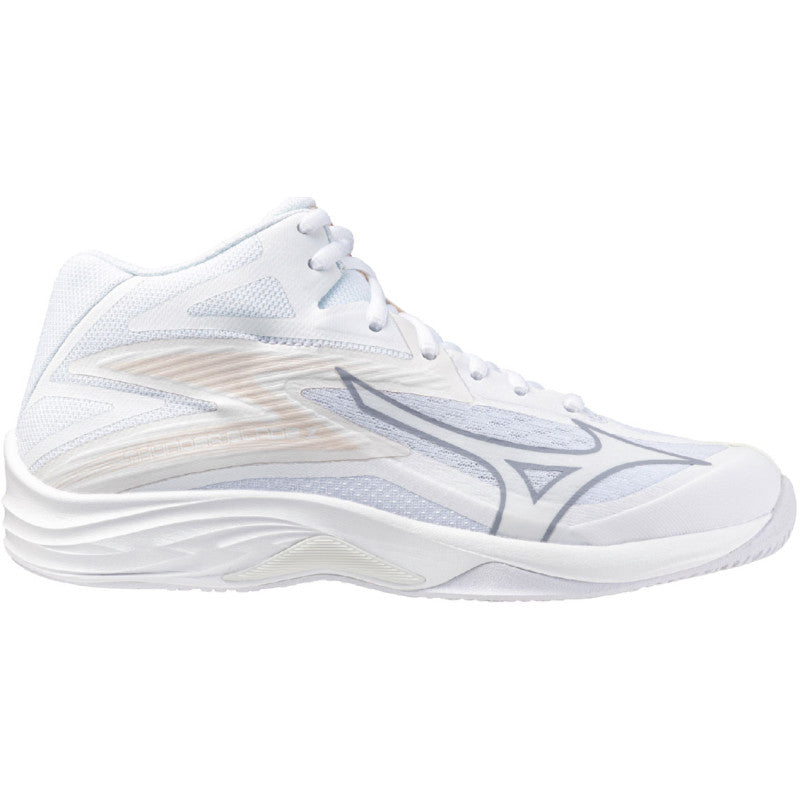 mizuno thunder blade z mid femme blanc beige