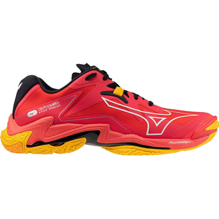 mizuno wave lightning Z8 rouge orange jaune noir blanc