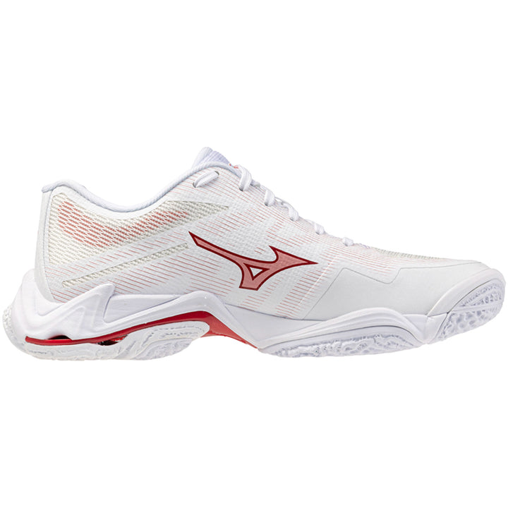 mizuno wave lightning elite blanc rouge bordeaux