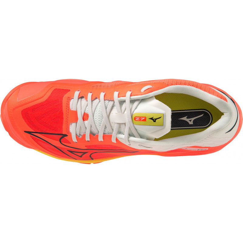 mizuno wave lightning z7 corail blanc jaune