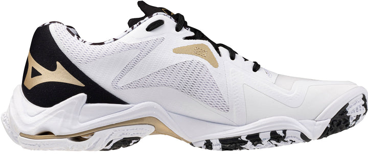 mizuno wave lightning z8 kakizome blanc noir or