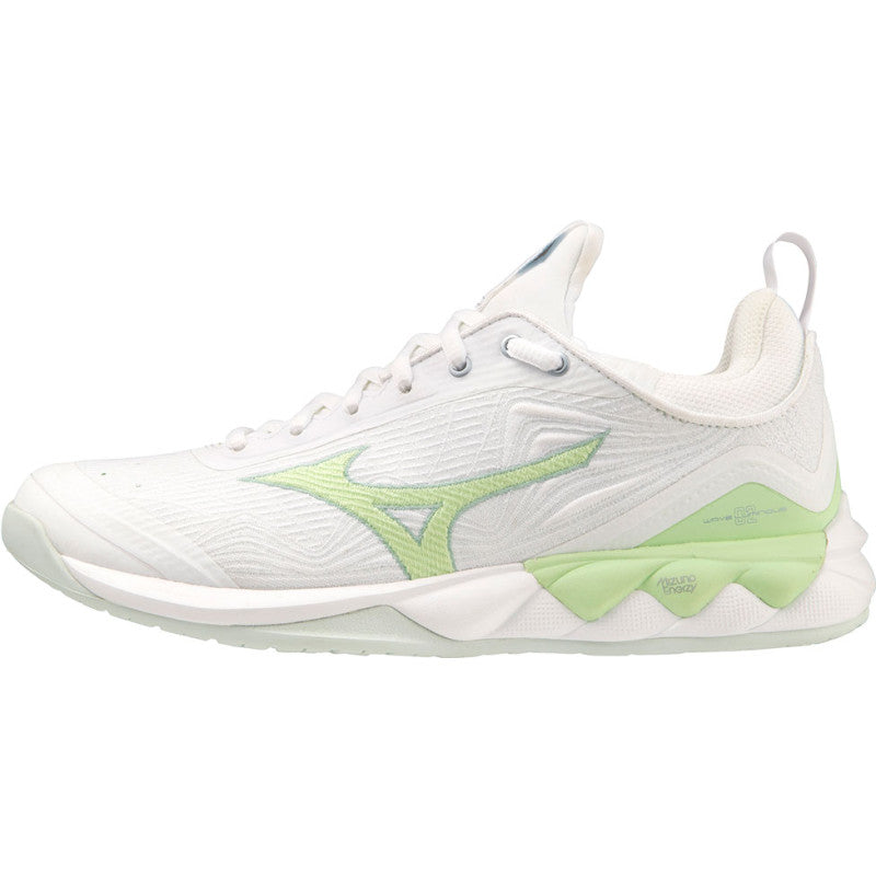 mizuno wave luminous 2 femme blanc vert