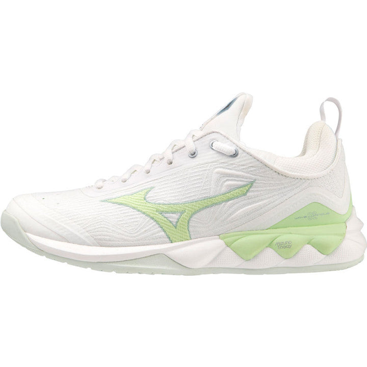 mizuno wave luminous 2 femme blanc vert