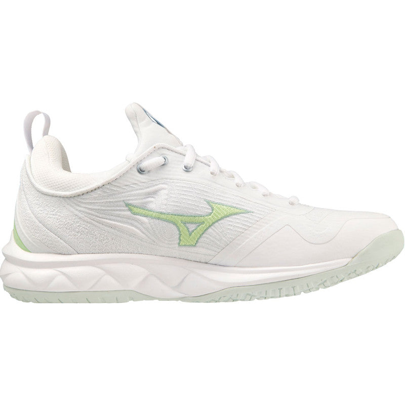 mizuno wave luminous 2 femme blanc vert