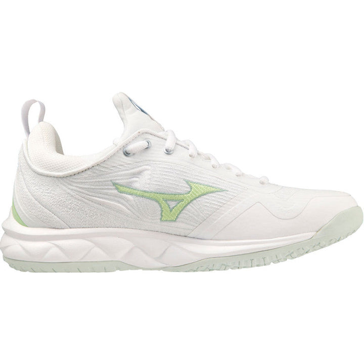 mizuno wave luminous 2 femme blanc vert