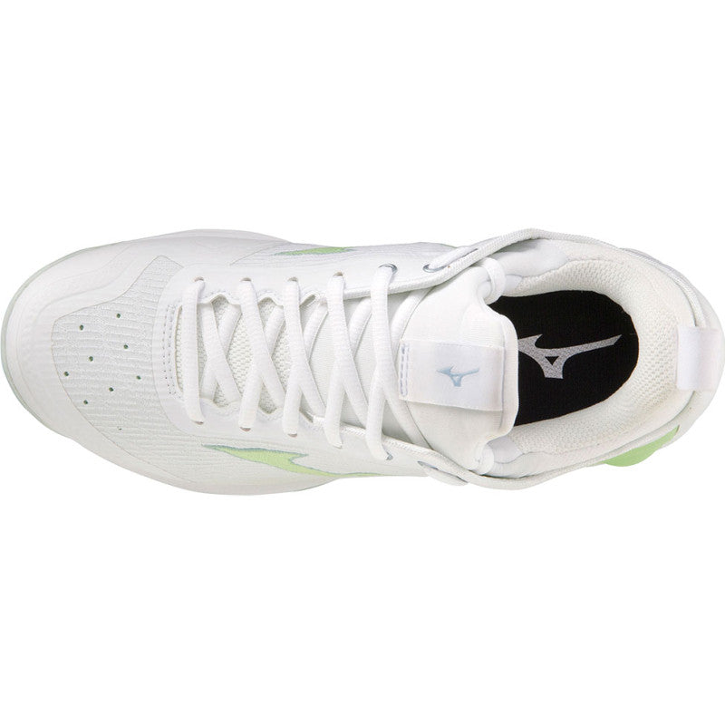 mizuno wave luminous 2 femme blanc vert