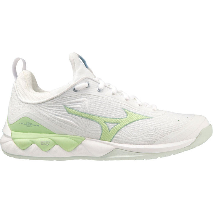 mizuno wave luminous 2 femme blanc vert