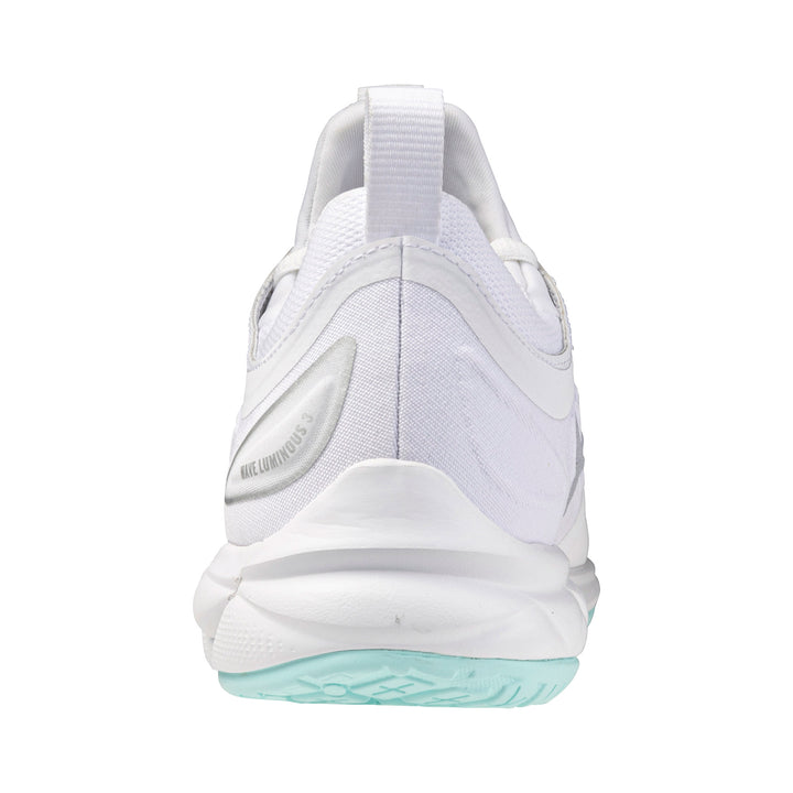 mizuno wave luminous 3 blanc vert gris