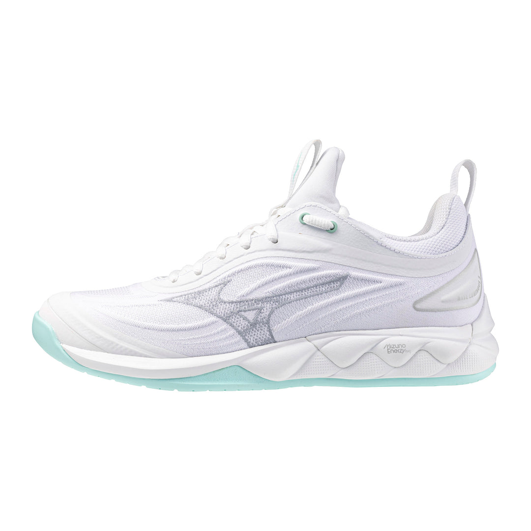 mizuno wave luminous 3 blanc vert gris