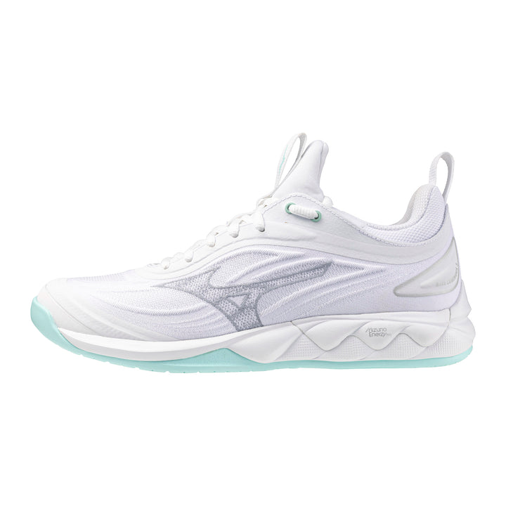 mizuno wave luminous 3 blanc vert gris