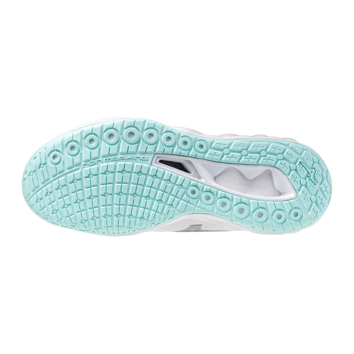 mizuno wave luminous 3 blanc vert gris