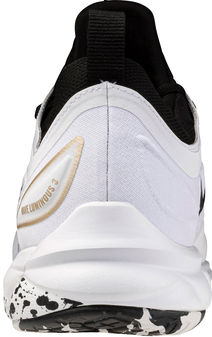 mizuno wave luminous 3 kakizome blanc noir or