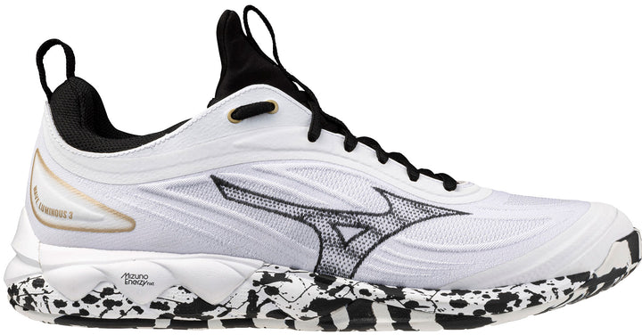 mizuno wave luminous 3 kakizome blanc noir or