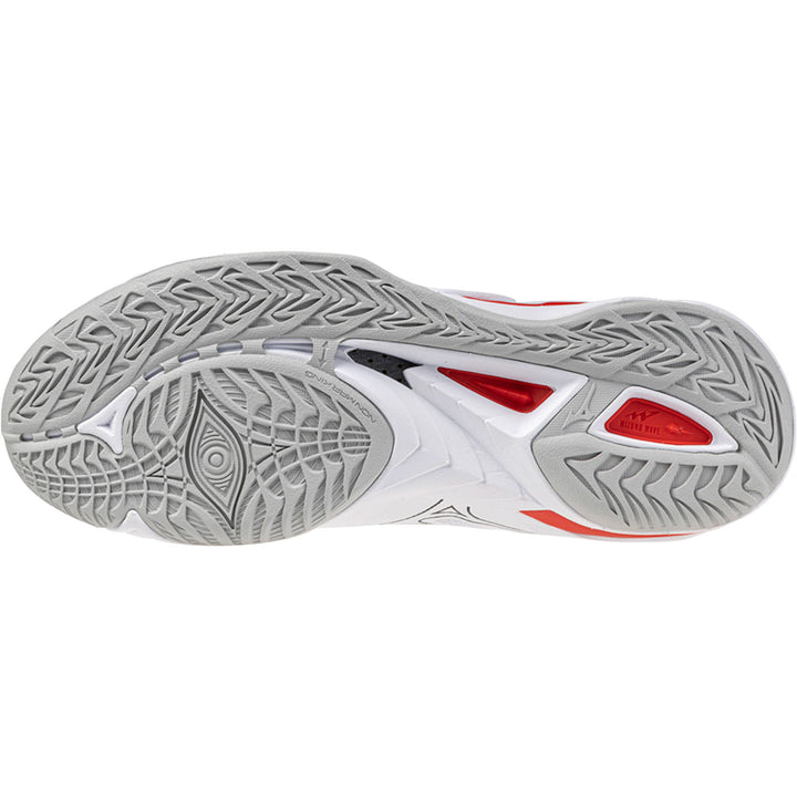 mizuno wave mirage 5 blanc rouge noir