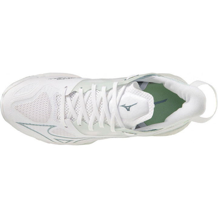 mizuno wave mirage 5 blanc vert gris