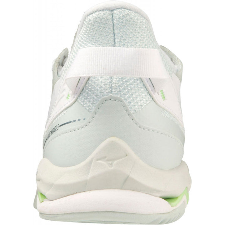 mizuno wave mirage 5 blanc vert gris